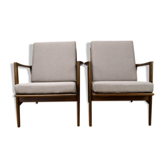 Model 300-139 Armchairs by Swarzędzka, 1960s, Set of 2