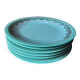 Set of 6 R T M Paris dessert plates