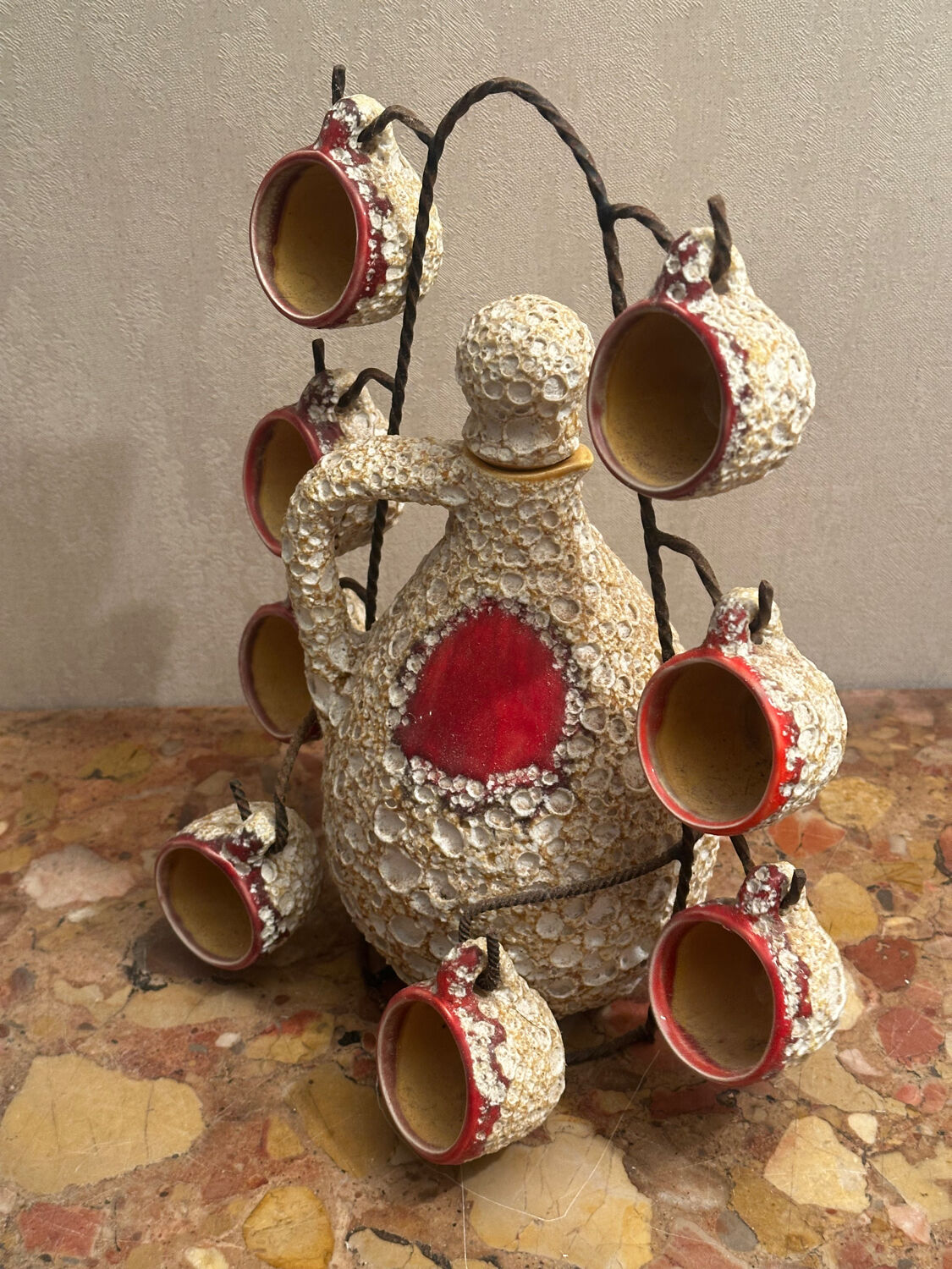 Liqueur carafe Foam of the Seas - Vallauris / Vintage