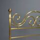 Antique double bed with brass decorations, Italy, 20th century