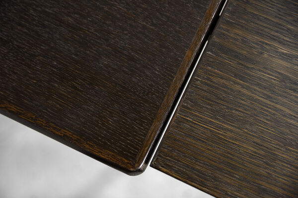 Table à manger pliante en bois de chêne moderne danois classique vintage du milieu du siècle danois d’AM Møbler, années 1960