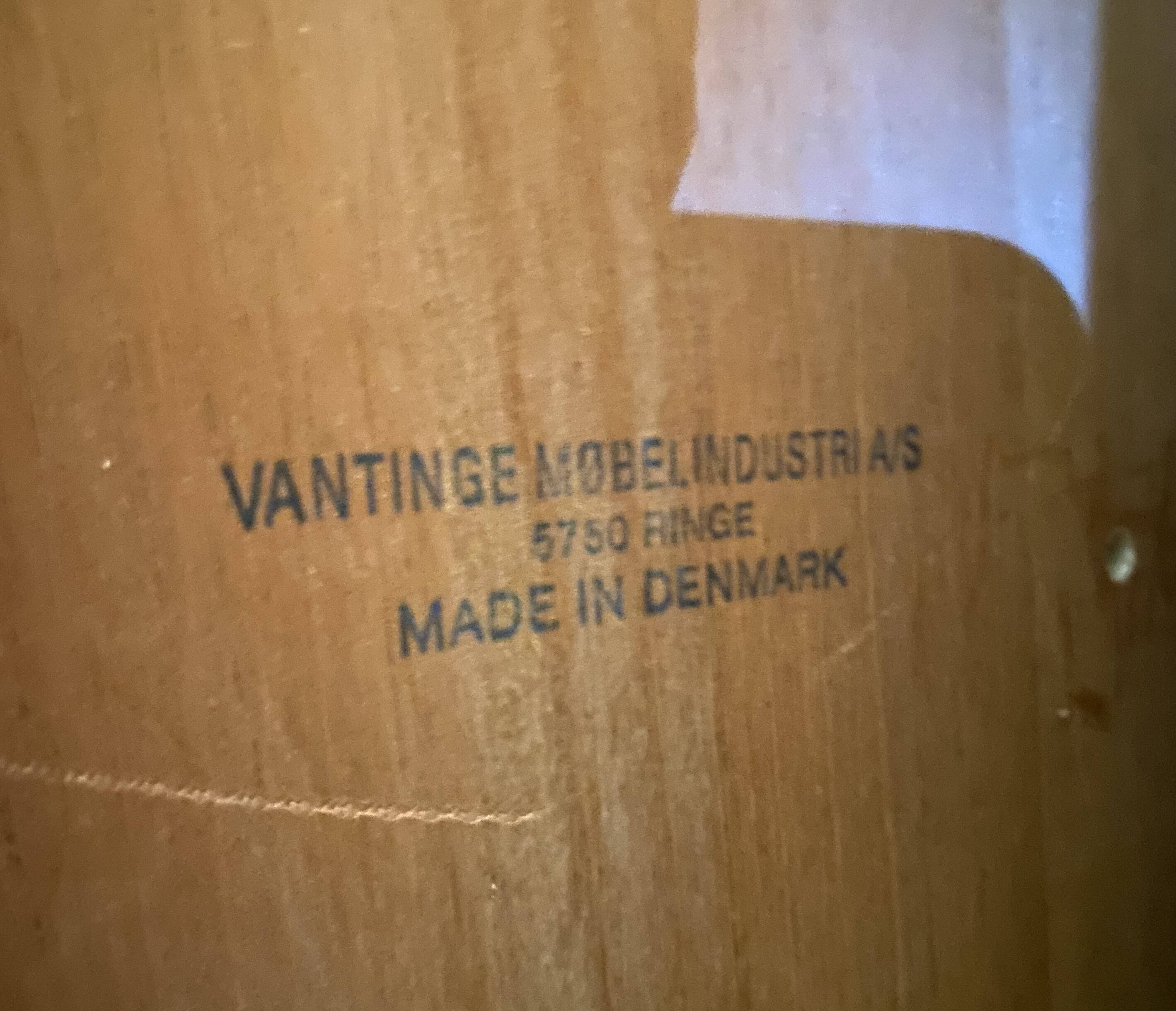 Danish Teak corner cabinet with showcase by Vantinge