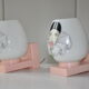 Paire appliques vintage opaline enfant