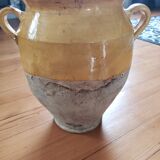 Enamelled grease pot