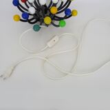 Vintage Pistillino wall lamp in silver plastic by studio Tetrarch for Valenti, Italy