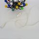 Applique vintage Pistillino en plastique argenté par studio Tetrarch pour Valenti, Italie