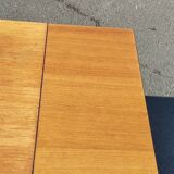 70' wood and chrome kitchen table