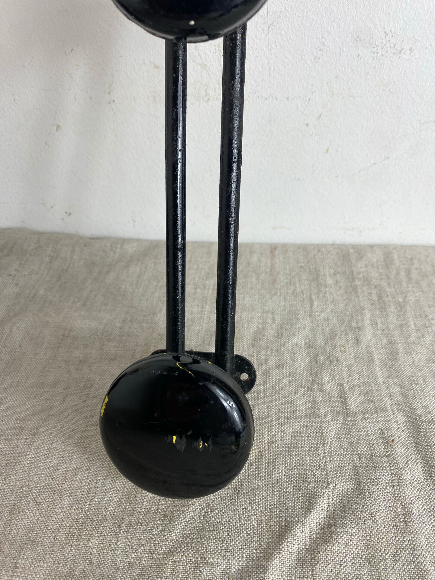 Vintage metal wall coat rack