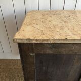 Commode transition in marquetry. 18th century.