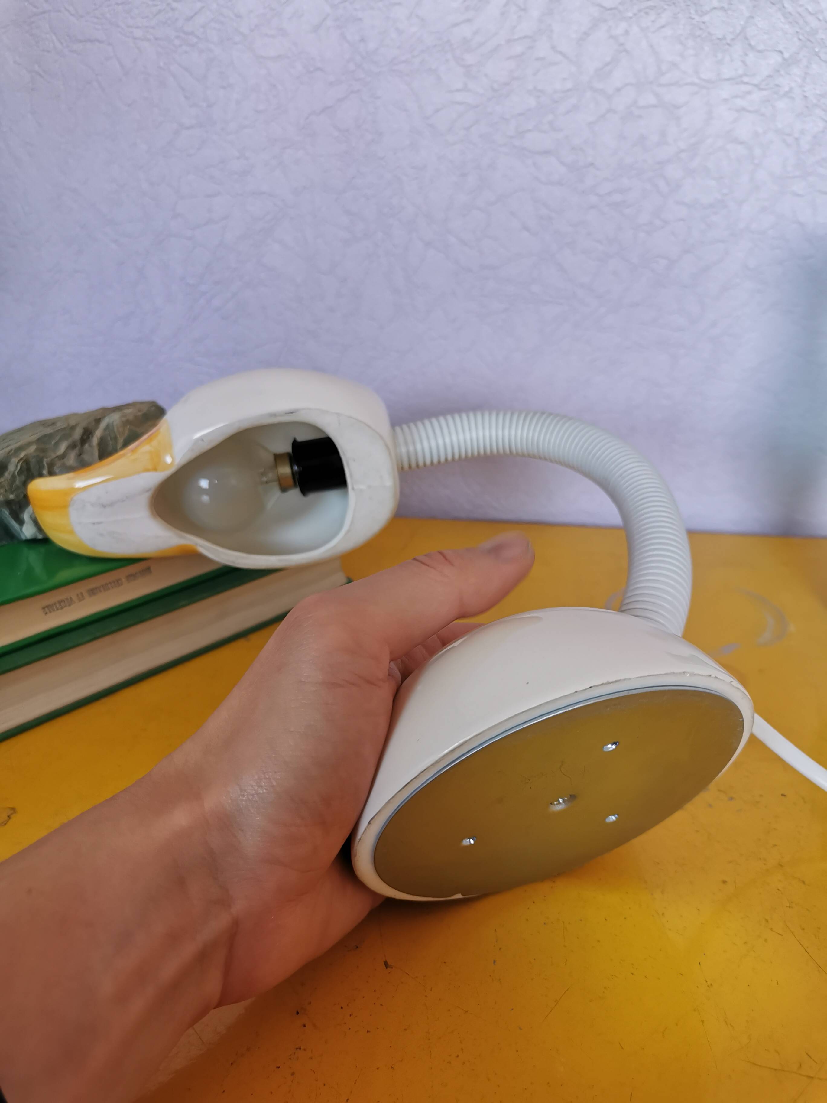 Flexible ceramic duck lamp, 1968