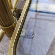 Golden brass cart