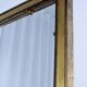 Brass square mirror, 1960s.