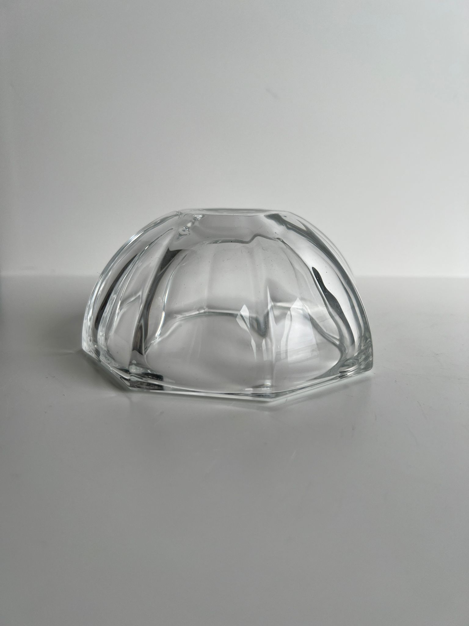 Octagonal glass cup D: 11,5cm