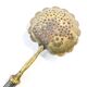 Absinthe spoon, brass, silver, Germany, early 20th century