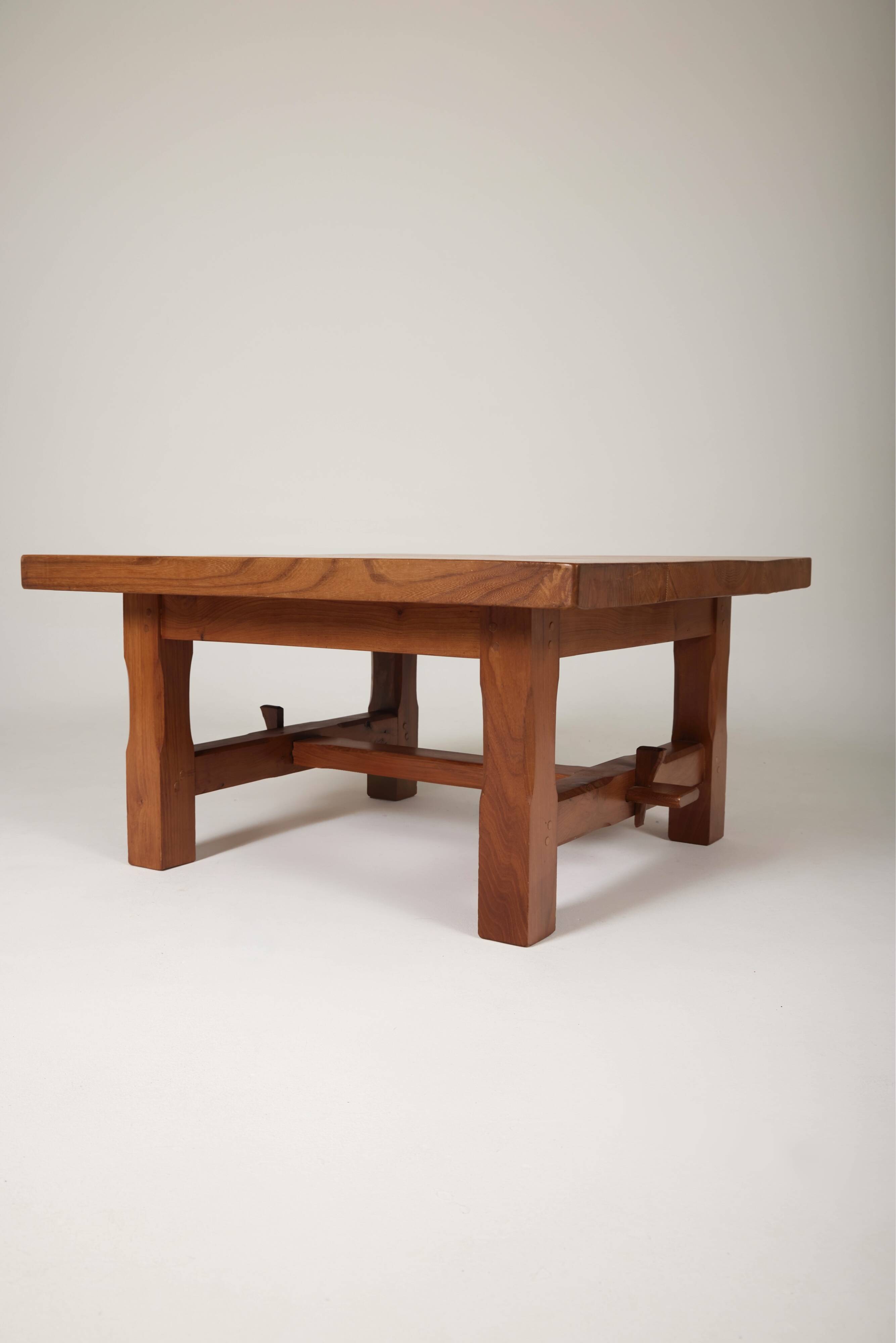 Solid wood coffee table