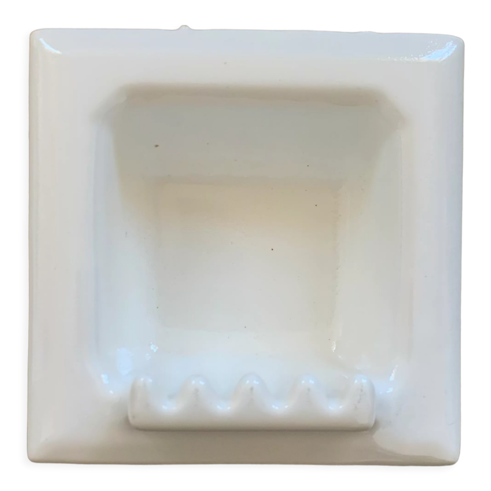 Built-in ceramic wall soap dish