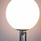 Lamp sphere of frosted glass, chrome steel, art deco, 1950