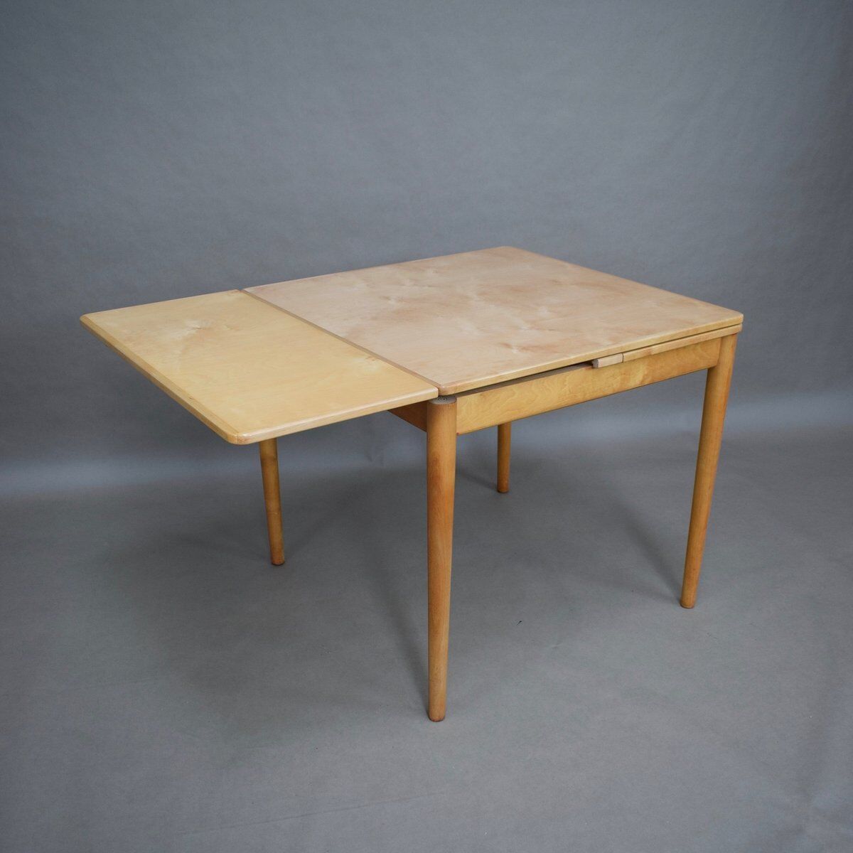 Birch extendable dining table by Cees Braakman for Pastoe, 1950s