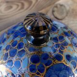 Round cash papier-mâché box from Kashmir