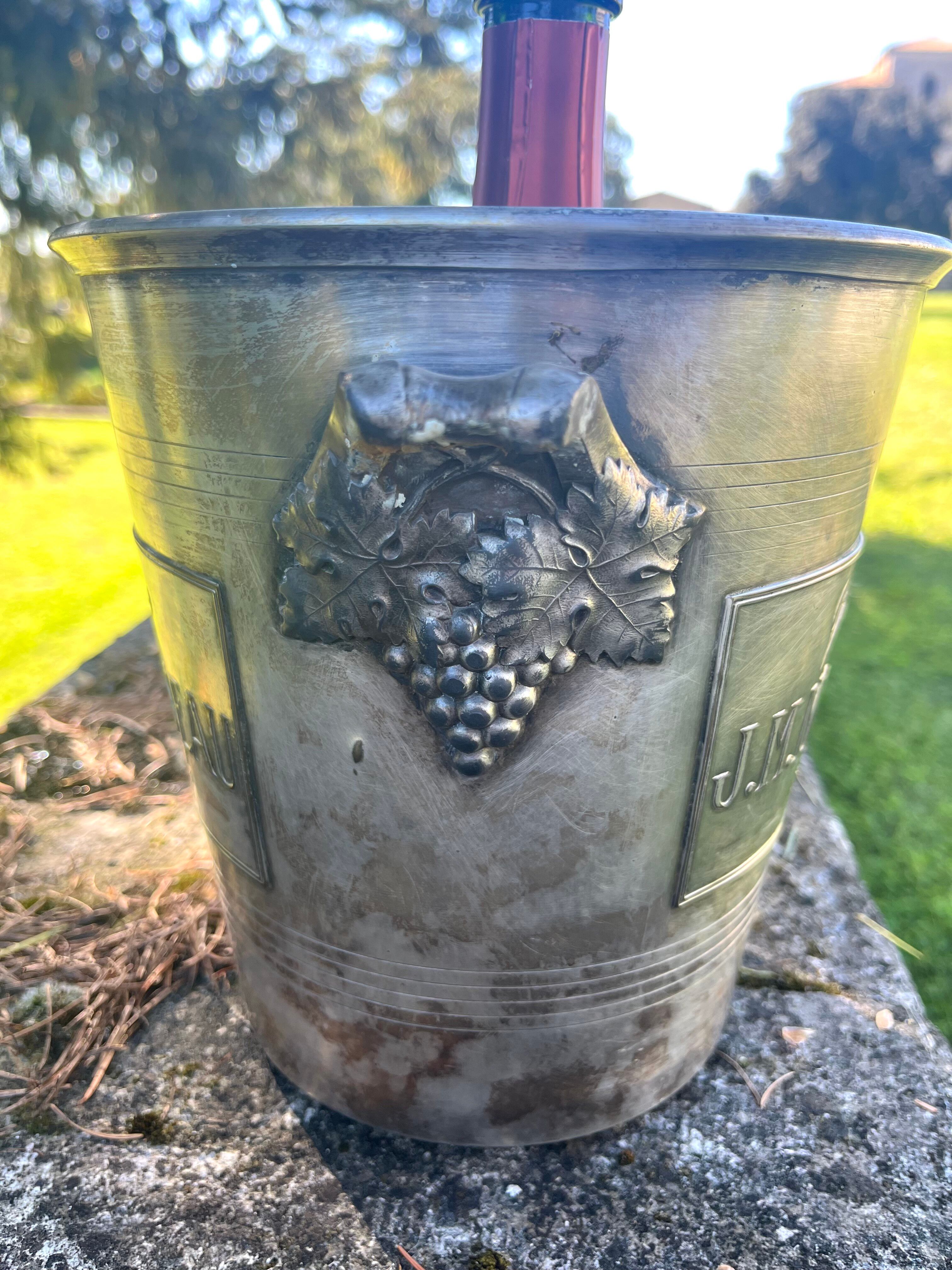 Silver Plated Champagne Cooler, Monmousseau Vintage Argit