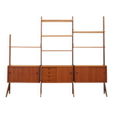 Teak modular shelving unit, Norwegian design, 1960s, manufactured by Blindh
