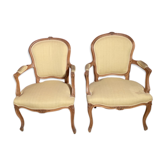 Paire de fauteuils baroque