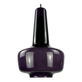 Suspension en verre opalin violet KRETA pour Holmegaard par Jacob Bang
