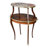 Table à thé en placage d’acajou, style Louis XV – Début XXe