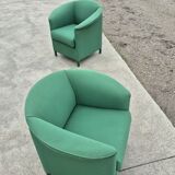 Set 2 vintage green Aura chair Paolo Piva Wittmann