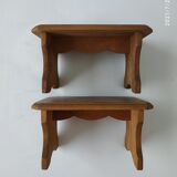 Duo wooden stools