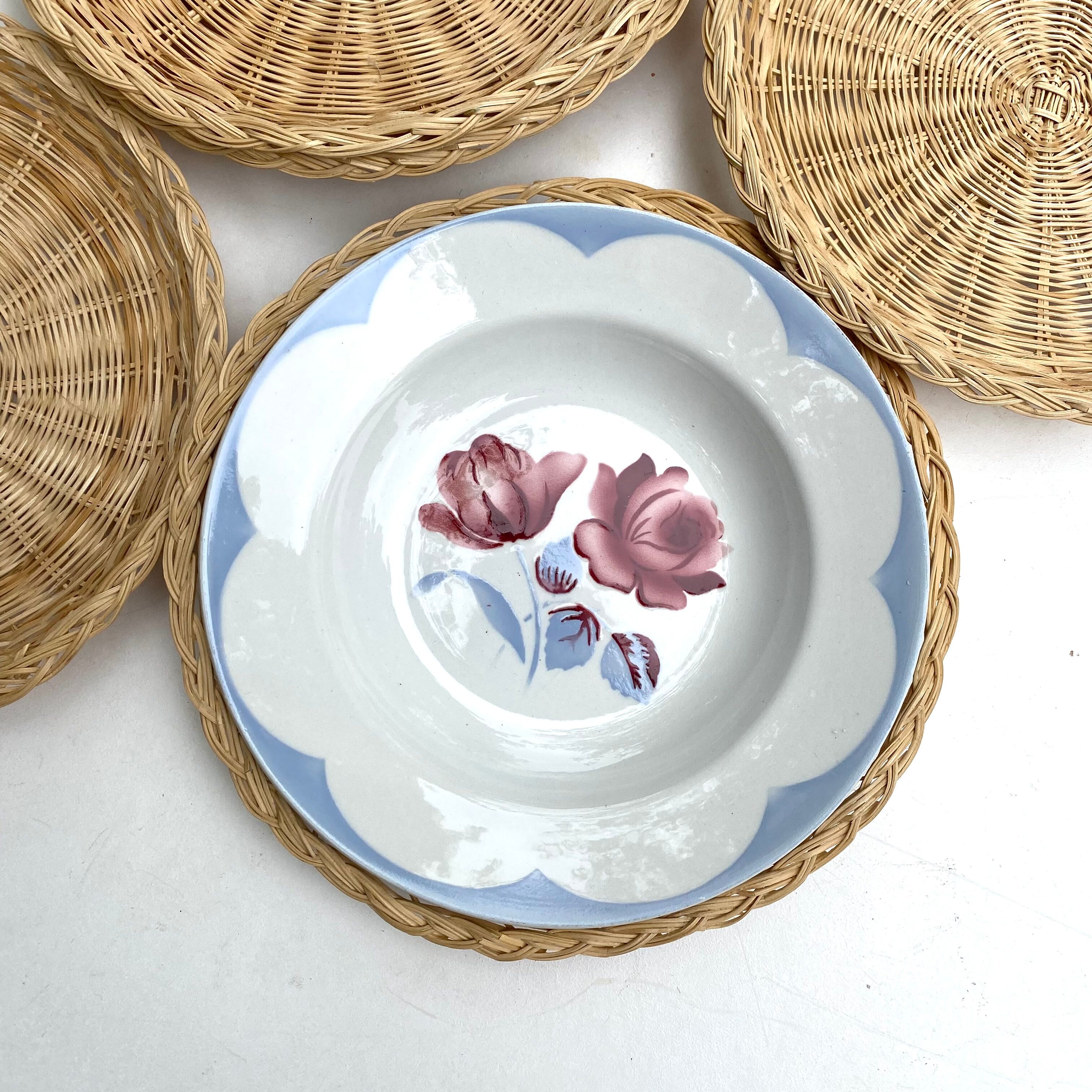 Braided round panières