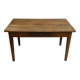 Solid wood farmhouse table 128 cm
