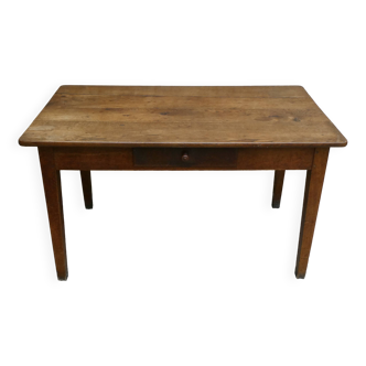 128 cm solid wood farmhouse table