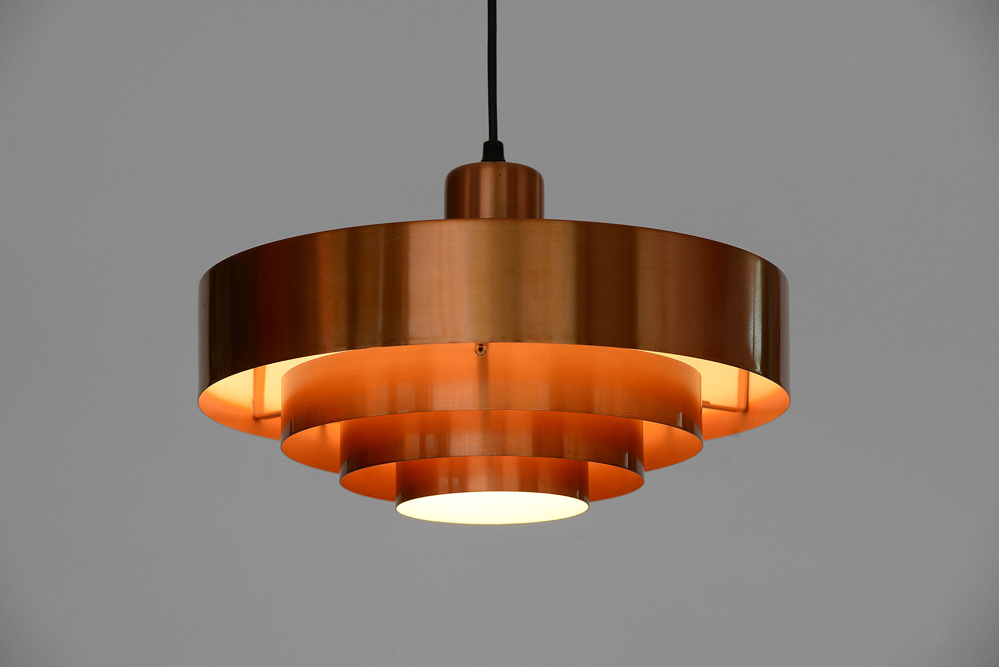 Pendant light Roulet by Jo Hammerborg for Fog & Mørup. Denmark 1960s.