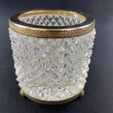 Crystal pencil pot with Empire style diamond tip decor