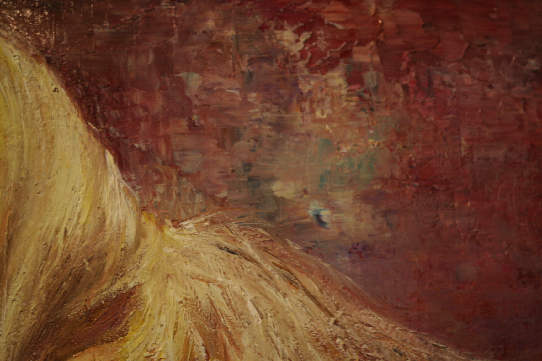 Portrait woman oil on canvas 1970