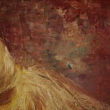 Portrait woman oil on canvas 1970