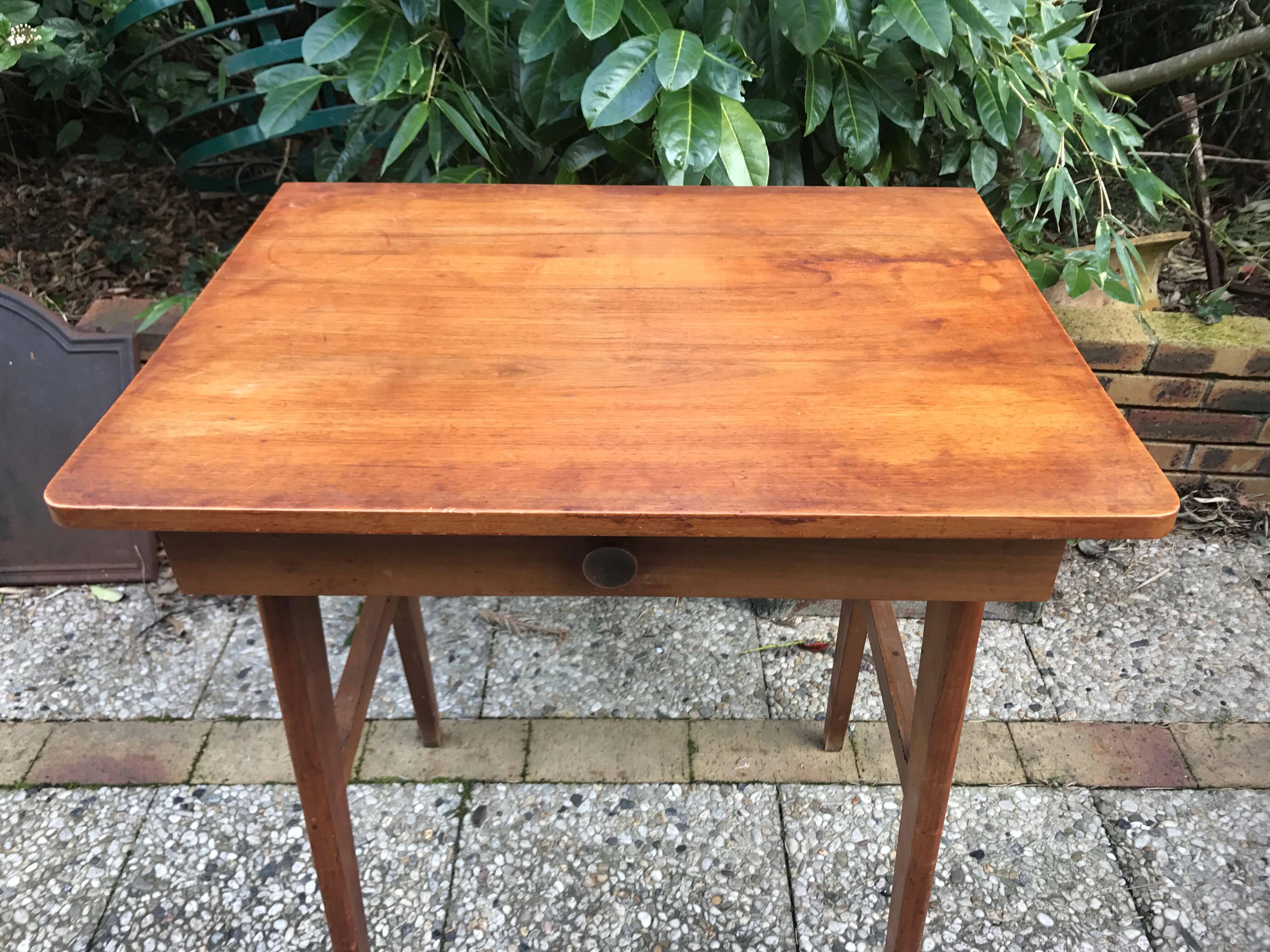 Office vintage walnut with compass feet