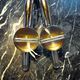 Pair of tubular chrome wall lights Italy, 1970
