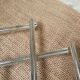 Stretchy silver metal flat bottom