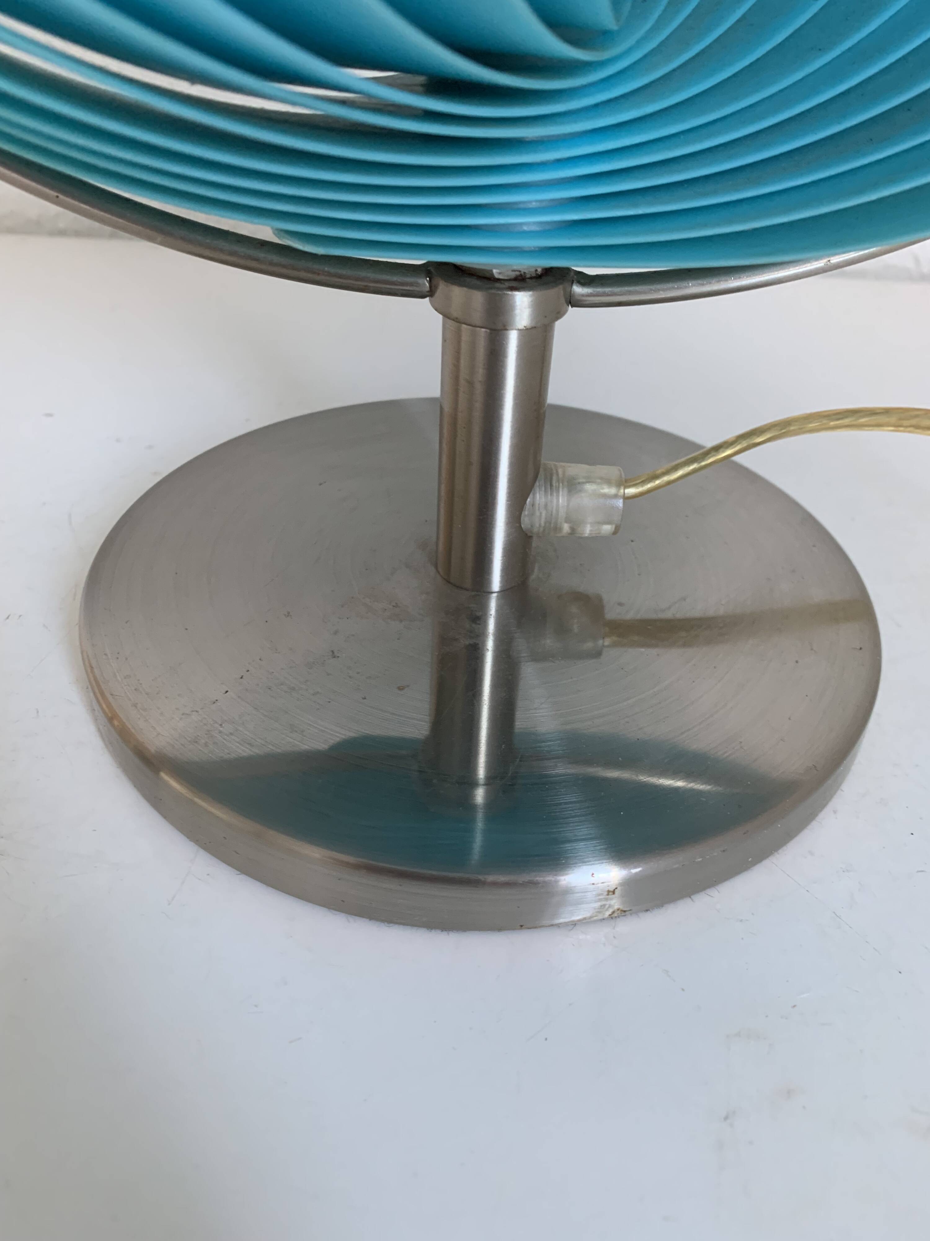 Lampe Kare Moon bleue, 1980
