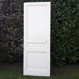Communication door H218.5xL80cm, old panelled and moulded.