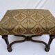 Oak stool / Louis XIV style piano stool