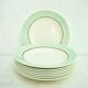 8 hollow plates of Salins earthenware