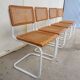 Set of 4 Habitat cesca dining chairs by Marcel Breuer, 80