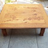 Square wooden coffee table