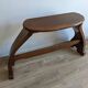 Old church organ bench in Art Nouveau style made of solid oak.