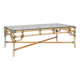 Bamboo and glass coffee table 1970