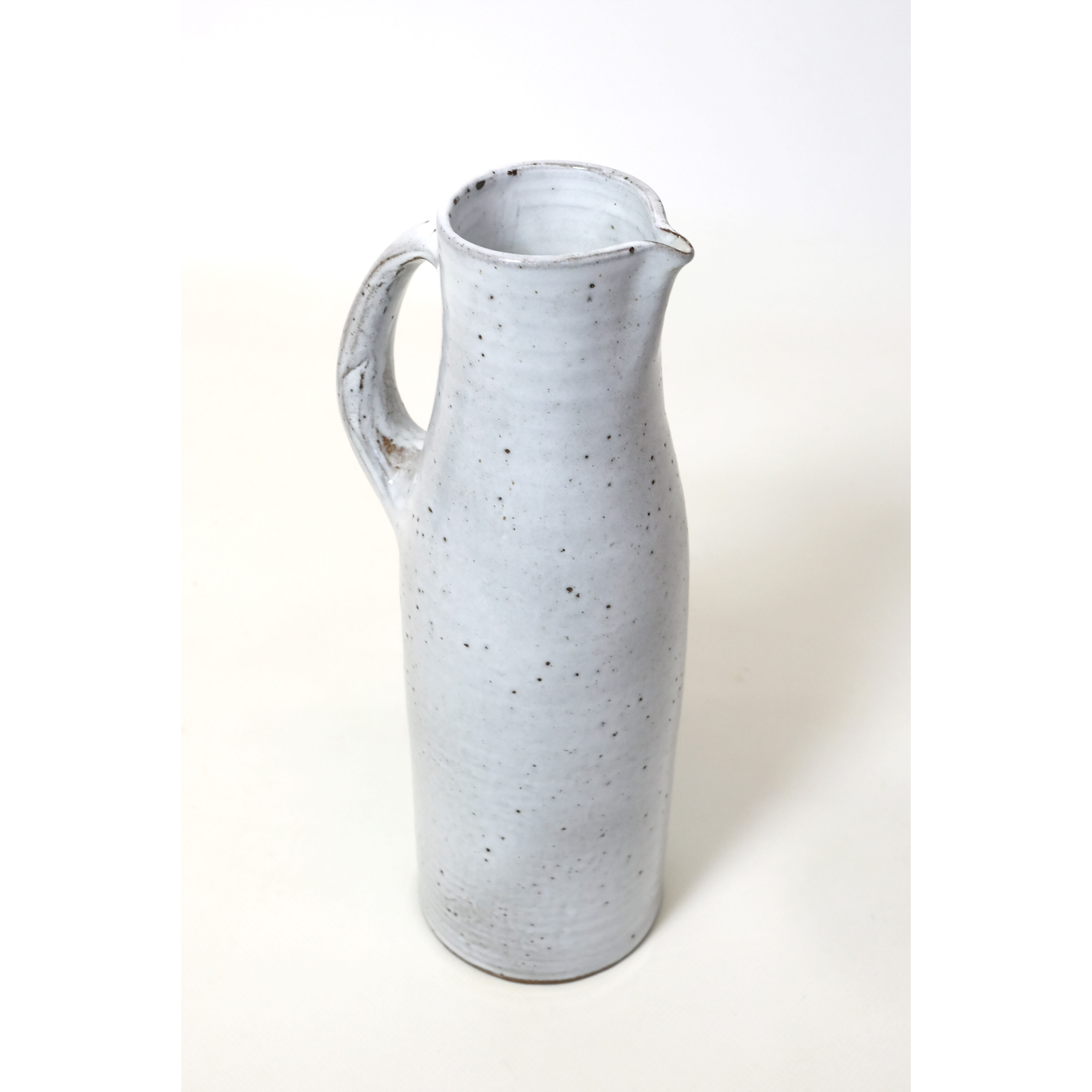 Jeanne and Norbert Pierlot, pitcher in enamelled stoneware, 30cm.