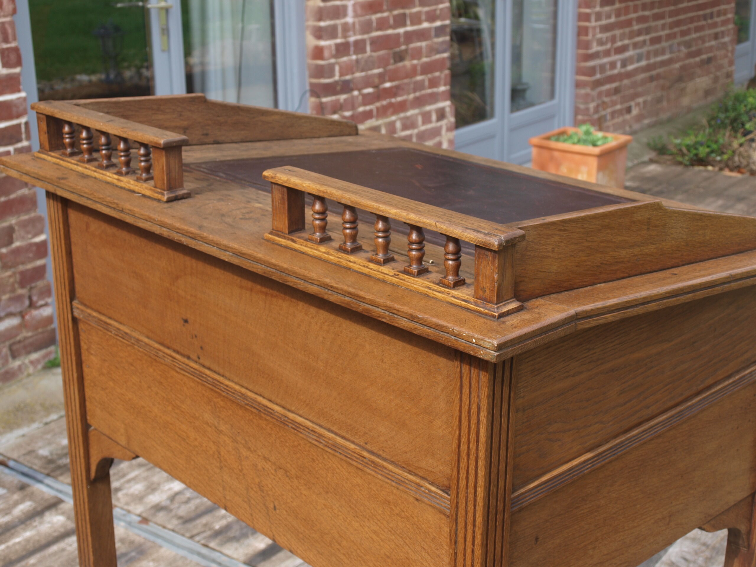 Oak writing desk